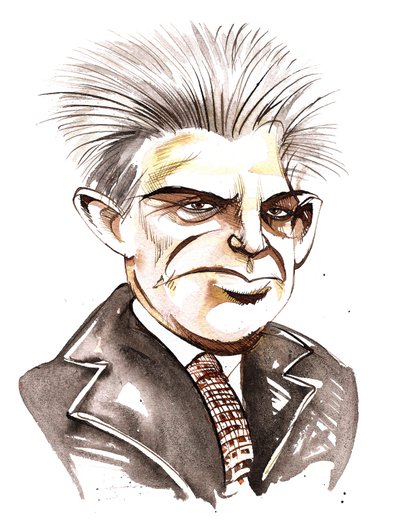 Carl Nielsen, caricature by Neale Osborne